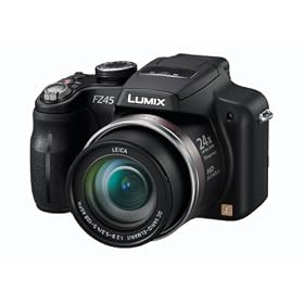 Panasonic Lumix FZ45 14.1MP Digital Camera - Black (3.0 inch TFT LCD Display, LEICA DC Lens with 25mm Wide-angle and 24x Optical Zoom)