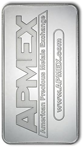 1 Troy Oz .999 Fine Silver Bar by Apmex