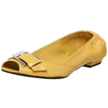BCBGirls Women's Piper Peep Toe Flat