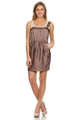 Striped Print One Shoulder Sleeveless Polyester/Satin  Dress