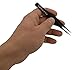 Tweezty Tweezer Set of Slanted Tweezers and Precision Tweezers - Stainless Steel Pointed Tweezers for Ingrown Hair, Eyebrow Plucking, and Blackhead and Splinter Removal