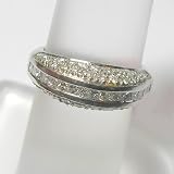 14K Platinum Diamond Ring/Band - 1.14 Ct.