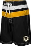 Boston Bruins Black Striped Swim Trunks