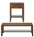 Sonoma Dark Coffee Table Side Table Set