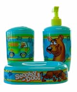 Scooby Doo Toothbrush, Soap/Lotion Pump, and Soap Tray Bathroom Set - Scooby Doo Bathroom Set ( 3pk)