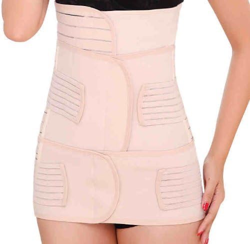 US Compass Women's Elastic Breathable Ventilation Postpartum Postnatal Pregnancy Belt for Hips Waist slimming shaper wrapper abdomen Support Girdle Belt Post Pregnancy Belly Band Abdominal Binder Belt for Women Maternity 3 in 1