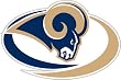 St. Louis Rams Window Film 12" Die-Cut - Rams Window Film