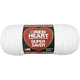Red Heart E300.0311 Super Saver Economy Yarn, White