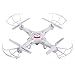 Ohuhu® OH-QC01 RC Quadricottero Elicottero Giroscopio 6-Assi 4 CH 2,4GHz, Drone Telecomandato con Videocamera 2MP, Sistema Headless, 2 Batterie, Bianco  