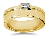 0.33 CTW Men's Diamond Ring in 18K Yellow Gold
