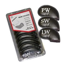 Deluxe Golf Iron Covers Set 3 thru 9,PW,SW,LW