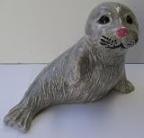 Ceramic Sea Lion by Olivia Pierce - 7 inches x 5 inches x 4 1/2 inches - Great for decoration