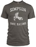 Vintage Distressed Simpson BMX Racing Tri-Blend T-Shirt