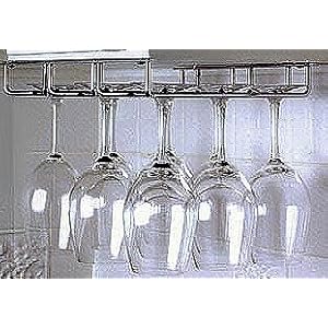 Under Cabinet Stemware Rack Chrome by
