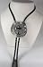 Black Cross w/Horseshoe Diamondcut  Pewter Religious Bolo Tie
