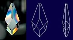 38mm Ice Drop Crystal Prisms #871-38
