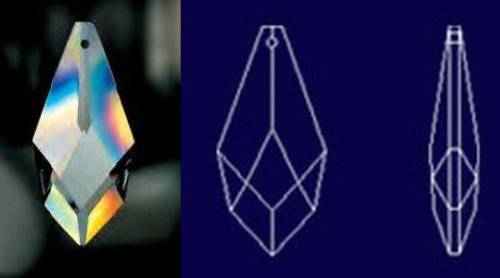 38mm Ice Drop Crystal Prisms #871-38