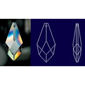 50mm 2 30% Lead Crystal Diamond Shape Suncatcher by Chandeliers