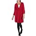 Juniors' Xhilaration  Bishop Sleeve Dress - Red