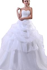 Organza/Taffeta Beaded Sweetheart  Dress