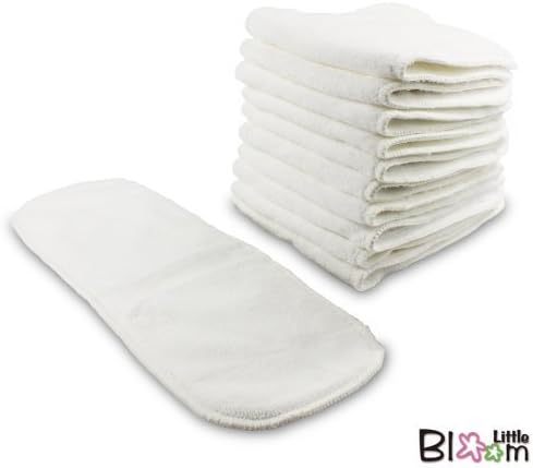 LittleBloom, Reusable Cloth Nappy Inserts Booster, MICROFIBRE, Pack of 20, (see Special Offers and Product Promotions for Special Offers Detail) by Little Bloom