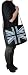 David Jones - Sac Gibecière Collection "Drapeau Britannique" - 2926-4 - Noir