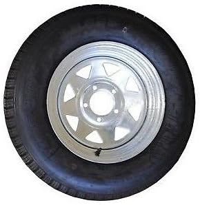 St175/80r13 Goodyear Marathon Radial Tire on 13" 5 Lug Galvanized Spoke Rim