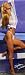 Sandra Wild ~ Sexy Blond on the Beach ~ Poster Print ~ Approx 8.5 X 26 Inches