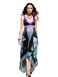 Ever Pretty Charming V Neck Flora Printed Long Formal Gown Dresses 09393