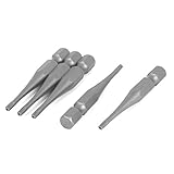 uxcell　ドライバービット　トルクス　セキュリティ　金属素材　グレー　T8　六角シャンク　5枚入り