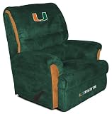 Miami Hurricanes Big Daddy Series Team Logo Embroidered Recliner Lounge Chair