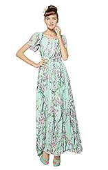 Chiffon Short Floral Print Summer Prom Dress/Maxi Dress 