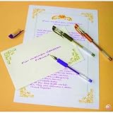 LYRA - Stylo gel pour belle écriture et ornement - argent métallique