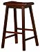 Coaster 24-Inch Dining Barstool, Walnut Set of 2