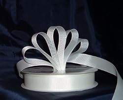 Grosgrain Ribbon 7/8" - 50 Yards (150 FT) - White - Sewing - Craft - Wedding Favors