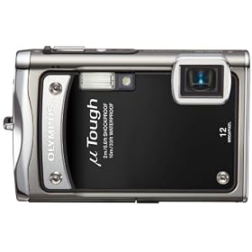 Olympus Mju Tough 8000 Compact Digital Camera - Midnight Black (12MP, 3.6x Wide Zoom) 2.7 inch LCD