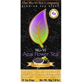 Wu-Yi Acai Power Tea 25 tea bags/box Acai-Grape Flavored