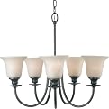 Vallhalla 5 Light Chandelier - Heirloom Bronze