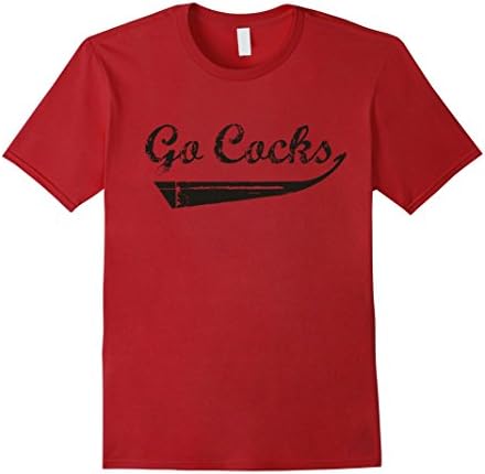 Men's Go Cocks T-Shirt for South Carolina Fans! 3XL Cranberry