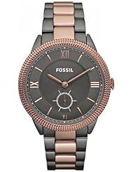 Fossil ES3068 Sydney Stainless Steel Watch Smoke and Rose
