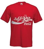 Hebrew Coca Cola T-Shirt Large Red