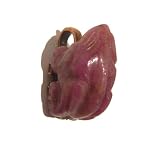 Ruby Pendant 12 Animal Pink Frog Copper Leaf Animal Gemstone Crystal Healing 0.9