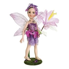 BIDELIA 16in Porcelain Fairy w Flower Doll Duck House~Retired by Duck House Dolls
