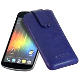Produkt-Bild: Orginal Blumax &reg; Ledertasche Wished Lila f&uuml;r Samsung Galaxy Nexus i9250 mit R&uuml;ckzugfunktion , Handytasche , Case , H&uuml;lle , Etui , Slide , Display Schutz , Secure