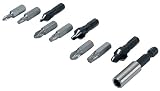 Eigenschaften Wolfcraft GmbH 2542000 / Wolfcraft 2542000 1 Verschraubungs-Set, 6-kant: 1 Bithalter; 3 Bohrsenker WS Ø 8,10,12 mm; 3 Bits Solid Pozidriv 1, 2, 3; 3 Bits Solid Torx 15,20,30