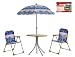 KIDS PRINTED GARDEN FURNITURE SET INCLUDING TABLE, 2 CHAIRS & UMBRELLA