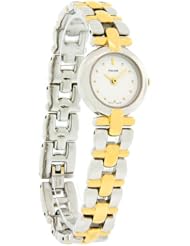 Pulsar Womens PEGD02 Crystal Accented Dress Two-Tone Stainless Steel Watch
