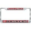 Nebraska Corn Huskers NCAA Chrome License Plate Frame by Wincraft
