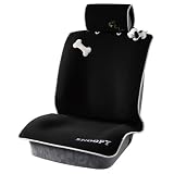 BONFORM [ ボンフォーム ] SNOOPY [ スヌーピーボーン ] シートカバー [ ブラック ] ［ 可愛いスヌーピーのマスコット付き!! ］ 4062-50BK