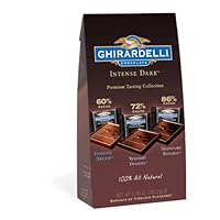 Ghirardelli Chocolate Squares, Intense Dark Assortment, 6.38-Ounce Packages (Pack of 3)